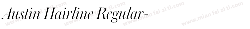 Austin Hairline Regular字体转换